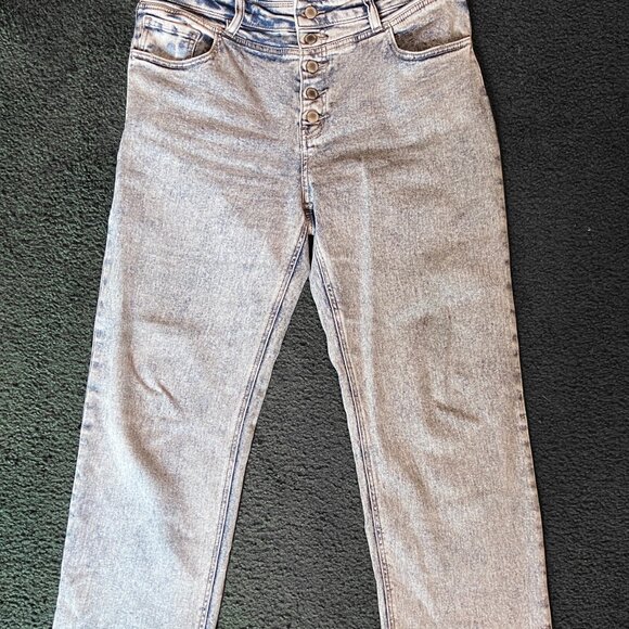 KanCan High Rise Cropped Straight Jean Size 30 - Picture 3 of 8